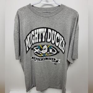 90s Single Stiched Nhl Mighty Ducks First Pick  Tee